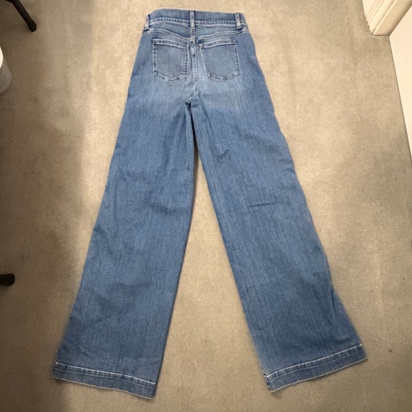 NWT - Spanx Front Seam Pull-On Stretchy Wide Leg Jeans in Small Tall - Picture 9 of 10